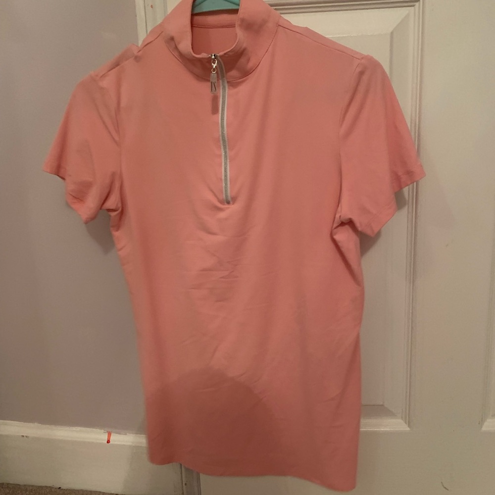 light pink tailored sportsman top